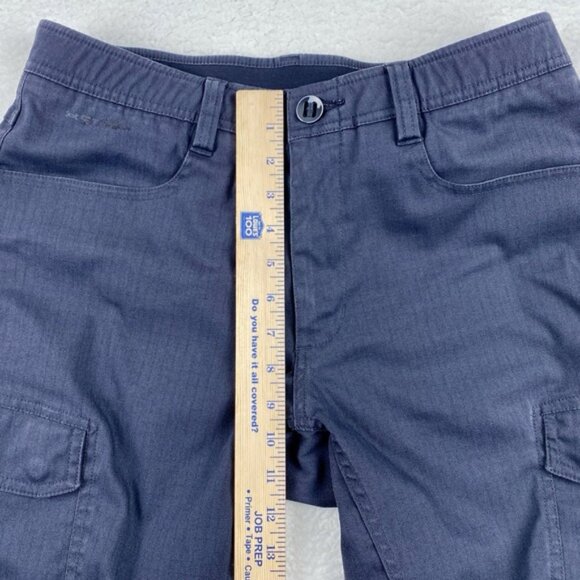 Under Armour UA Pants Mens 32x30 Navy Blue Cargo Storm Tactical Enduro Ripstop - Picture 8 of 12